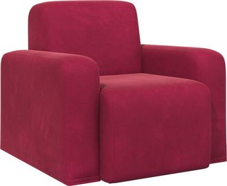 vidaXL Sill&oacute;n Rojo Vino Terciopelo Vidaxl