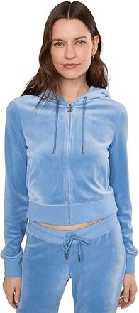 Juicy Couture Og Blink Track Jacket Womens Sweatshirt Granada Sky : LG (US 10-12), Polyester/Spandex
