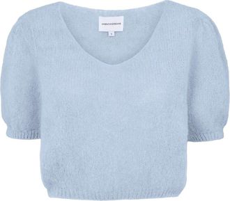 Americandreams Lolanda Pullover - Dames - Ronde hals truien - Blauw - XL - Wol - Truien & Vesten