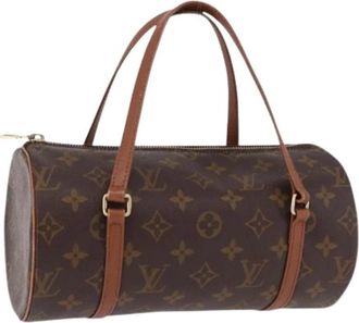 Louis Vuitton Pre-owned Monogram Canvas Hand Bag - Dames - Vintage Handtas - Bruin - ONE Size - Vintage