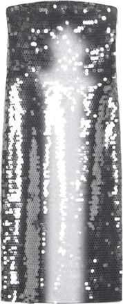 Sportmax Lange Elegante Jurk - Dames - Feestkleedjes - Grijs - XS - Pailletten - Kleedjes