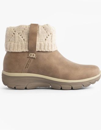 Skechers Womens Skechers EASY GOING - COZY WEATHER 2 Womens Boots Taupe - Cream - Size: 6.5