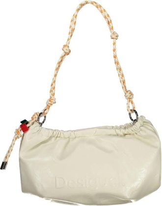 Desigual Half Logo Waverly Bag - Dames - Schoudertassen - Wit - ONE Size - Tassen