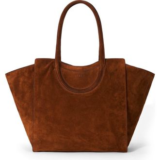 Staud Maude Suede Tote Bag in Tabac at Nordstrom