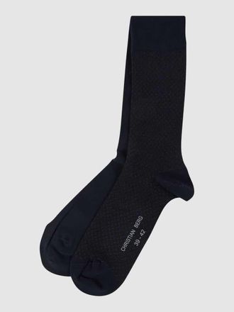Christian Berg Socken mit Stretch-Anteil im 2er-Pack in Dunkelbraun, Größe 43/46