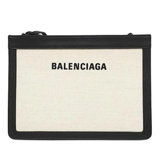 Balenciaga Pre-owned Cross Body Bags, female, Beige, Size: ONE SIZE Pre-owned Navy Pochette Crossbody Bag