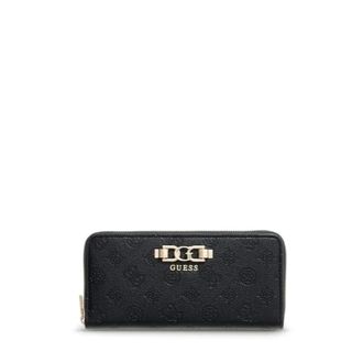 Guess Logo Zip Wallet - female - Guess - Mini Bags - Black - ONE SIZE - Bags