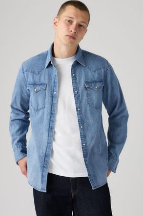 Levi's Barstow Standard Fit Western Shirt - Hombre - 2XL - Azul / Blue Sky Mountian Light
