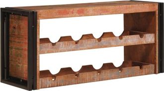 vidaXL Estante De Vino Marr&oacute;n 100 X 45 X 33 Cm Madera Reciclada Maciza Vidaxl