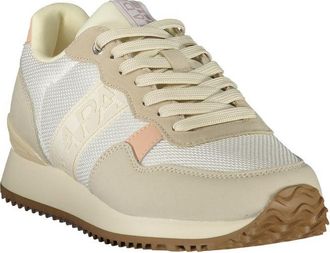 Napapijri Colorblock Mesh and Suede Sneaker - White