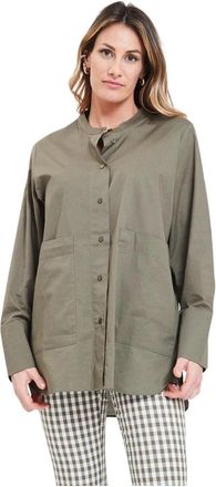 Alpha Studio Stijlvolle Shirt voor Mannen - Dames - Overhemden - Groen - L - Overhemden