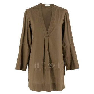 Tome Poplin V-Neck Tunic Size M