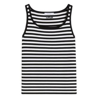 Max Mara Sleeveless Tops, female, Black, Size: XS Max Mara Shirts Black