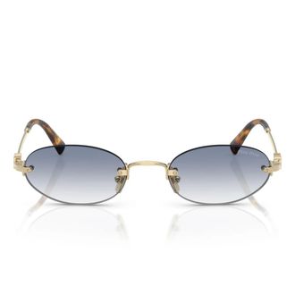 Miu Miu Sunglasses Mua54 S Zvn80 O Gold/Blue Gradient Women