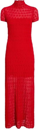Proenza Schouler Zein midi-jurk met textuur - Rood