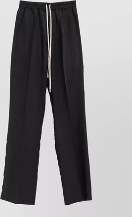 Rick Owens straight leg trousers nylon and silk blend