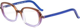 Face &agrave; Face 1303 Brillen - Dames - Brillen - Veelkleurig - 51 MM - Leer - Accessoires