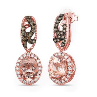 Le Vian Ladies Semi Precious Earrings set in 14K Strawberry Gold