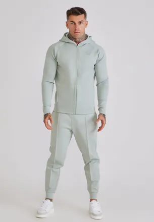 Siksilk Conjunto de Sudadera con Capucha y Pantalones de Ch&aacute;ndal Verdes para Hombre XXL