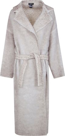 Avant Toi Coat Hand Painted Alpaca Over Coat With Belt