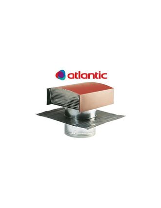 Atlantic Sortie De Toiture Vmc 125 Mm M&eacute;tallique Pour Tuile Rouge