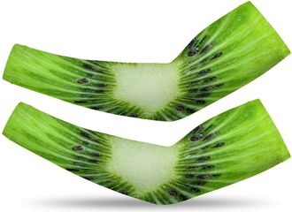 Generic Kiwi Fruits Slice UV Sun Protection Arm Sleeves -Fit Cooling Arm Sleeves for Men, Women - Ideal for Sports & Outdoor Activities M