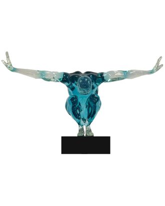 Finesse Decor Small Saluting Man Resin Sculpture 1