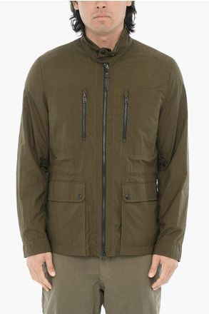 Woolrich Solid-Color Nylon Utility Jacket size Xxl