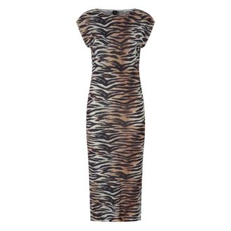 Pinko Pinko Kleedjes Brown - Dames - Casual kleedjes - Bruin - M - Nylon - Kleedjes