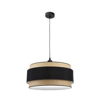Fabrilamp Fabrilamp Colgante Natural/negro 3luces Modelo Kandy