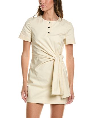 Toccin Leonie Henley Tie Front Mini Dress