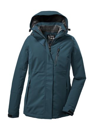 Killtec Outdoorjacke KILLTEC KOW 140 WMN JCKT, Damen, Gr. 38, blau (hellpetrol), Obermaterial: 100% Polyester;Futter: 100% Polyester;F&uuml;llung: 100% Polyester, 
