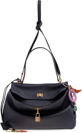 Balenciaga Tassen, Dames, Blauw, ONE Size, Leer, Rodeo Top Handle M
