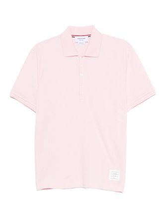 Thom Browne Light Pink Solid Polo