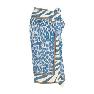 MC2 Saint Barth Beachwear, female, Multicolor, Size: ONE SIZE Thaiti - Silk Voile