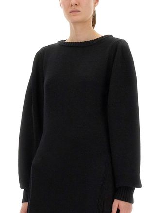 Christophe Lemaire Wool Slit Sweater - Black