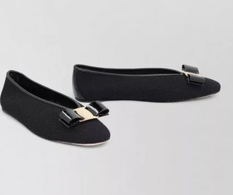Ferragamo fabric ballerina flats