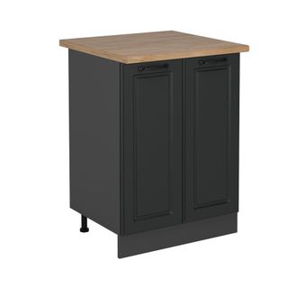 Vicco Mueble Bajo De Cocina R-line, Antracita Casa De Campo, 60 Cm, Et Roble
