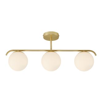 Nordlux Modern Indoor Ceiling Light Brass Glass E14 Hand Blown Glass - Mains Powered, IP20 in Gold
