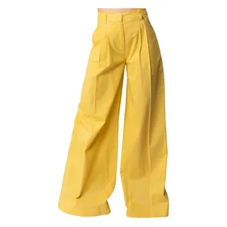 Twinset Dames, Broeken, Geel, Maat: XS