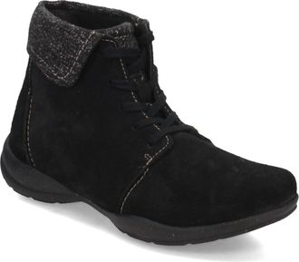 Clarks Womens Roseville Lace Ankle Boot, Black Suede, 5 UK