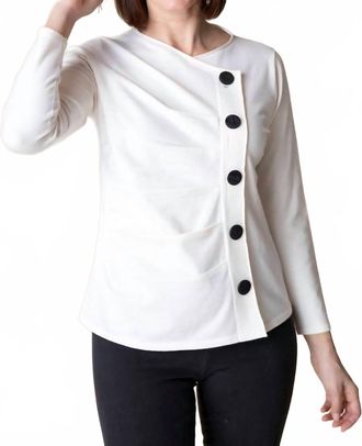 Habitat Buttery Knit Ruched Pullover In Winter White