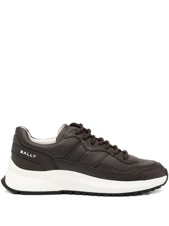 Bally Dennys low-top trainers - men - Leather/Fabric/Leather/Rubber - 39.5 - Brown