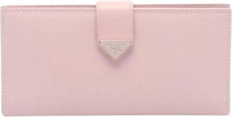 Prada Pre-owned Saffiano Long Bifold Wallet - Dames - Vintage Accessoires - Roze - ONE Size - Leer - Vintage