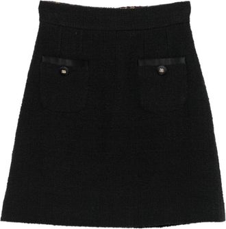 Dolce & Gabbana Black Cotton Skirt