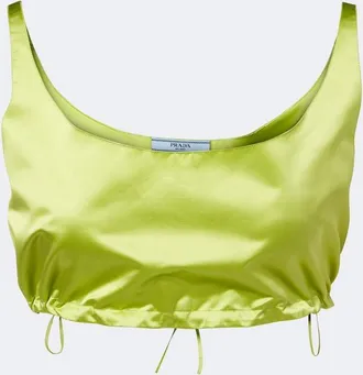 Prada Silk duchesse crop top