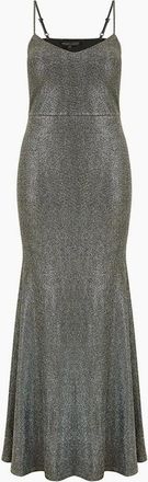 Mela Womens Strappy V-Neck Maxi Bodycon Dress - Black - Size: 10