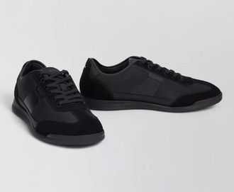 HUGO BOSS low top sneakers leather detail design