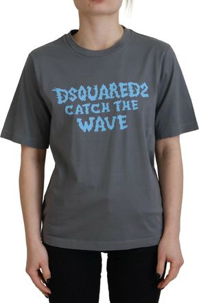 Dsquared2 Dsquared&sup2; Logo Cotton Crewneck Short Sleeve Tee Womens T-shirt (Pre-Owned)