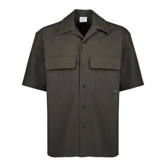 Courr&egrave;ges Short Sleeve Shirts, male, Gray, Size: S Skate Cotton Shirt